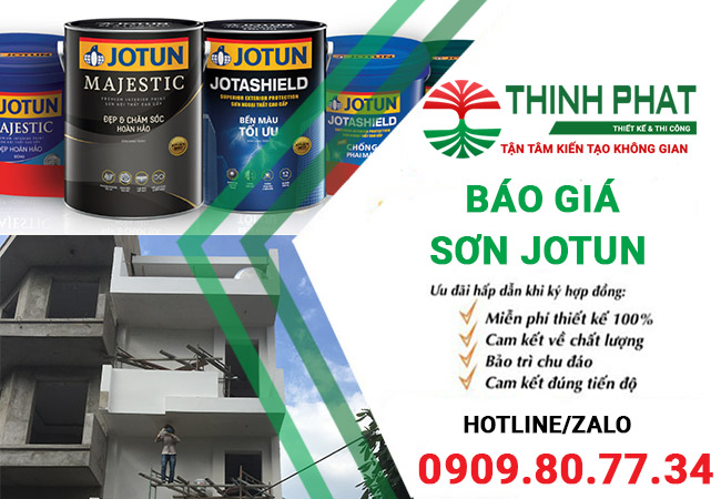 Bảng giá sơn Jotun tại dịch vụ sơn Thịnh Phát 