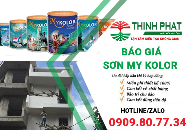 Bảng giá sơn Mykolor tại dịch vụ sơn Thịnh Phát 