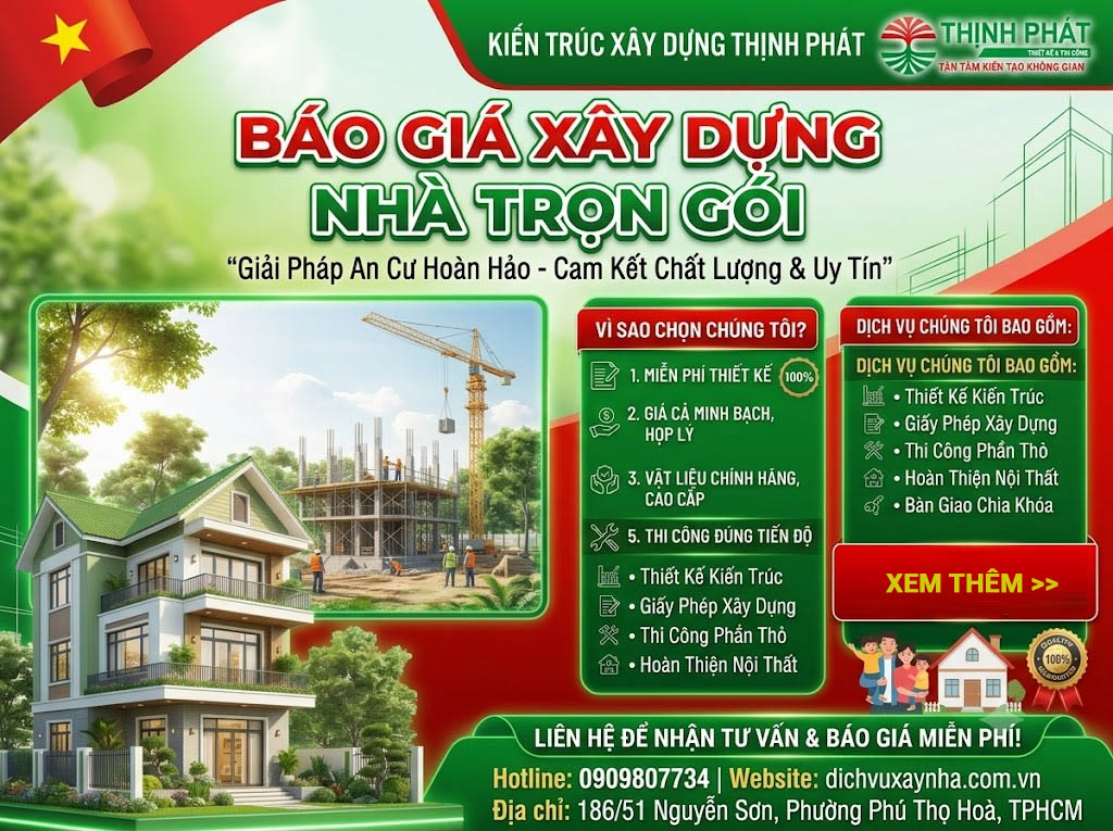 Giá xây dựng nhà trọn gói năm 2027 